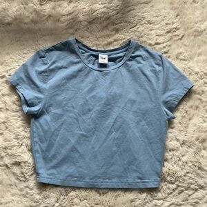 Tna Sky Blue Cropped Tee